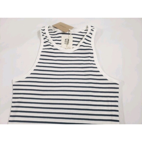 Hemen Biarritz Marcel Gari Breton Stripe Natural Marine Tank Top Womans XL - Picture 2 of 8